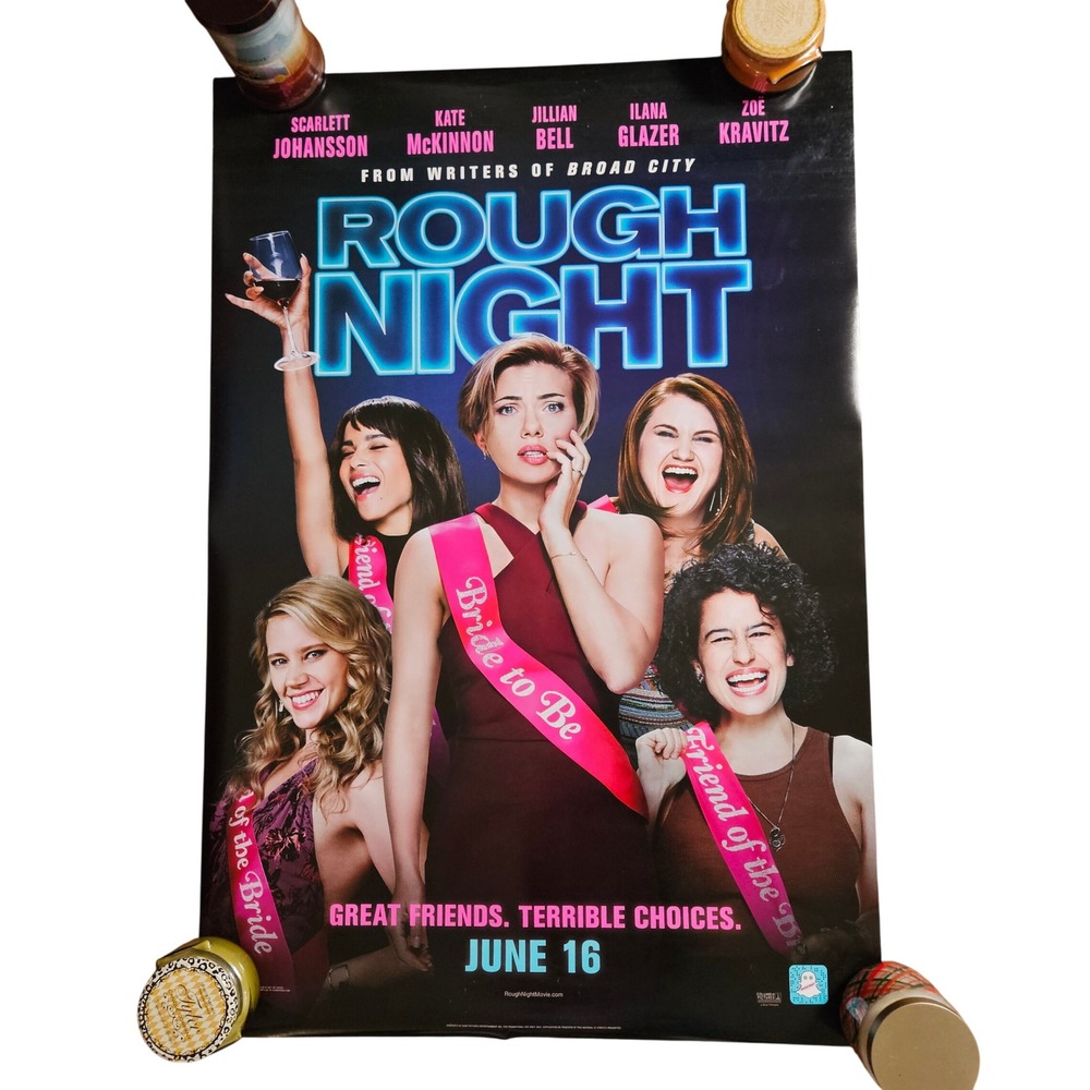 Rough Night 2017 Original Advance Movie Poster 27x40 Scarlett Johansson D/S